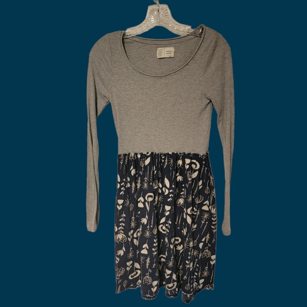 Anthropologie Saturday Sunday Dress Soft Comfy  FLORAL Print Dress  SMALL‎